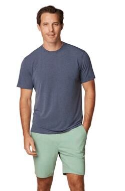 Johnnie-O Featherweight Performance T-Shirt XL Gray Stretch Athletic Golf Casual